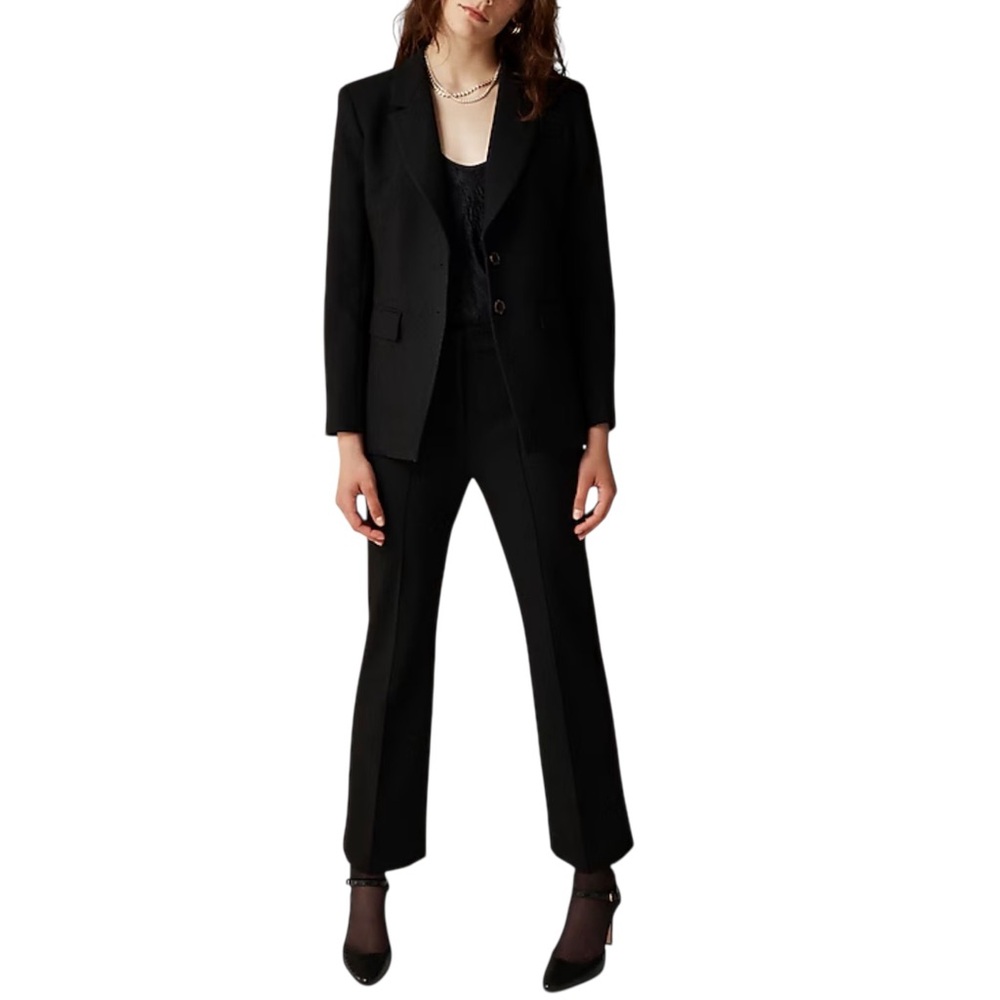 J. Crew Cropped Natalia 4 Season Stretch Women's Pants Trousers Black NWT 8